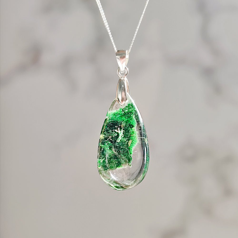 Colgante de Cuarzo Chamánico en Plata de Ley 925