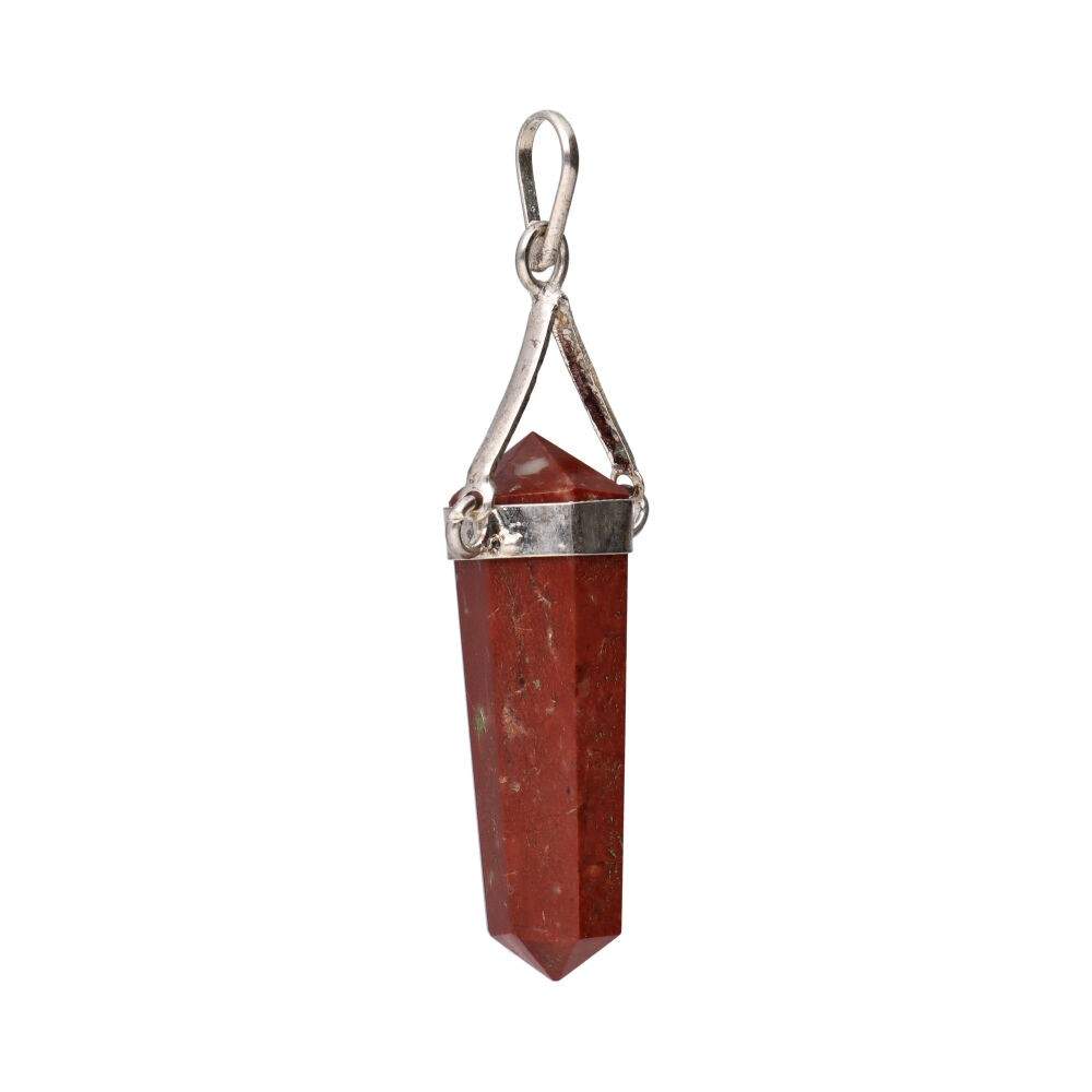 Colgante de Jaspe Rojo Biterminado