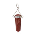 Colgante de Jaspe Rojo Biterminado