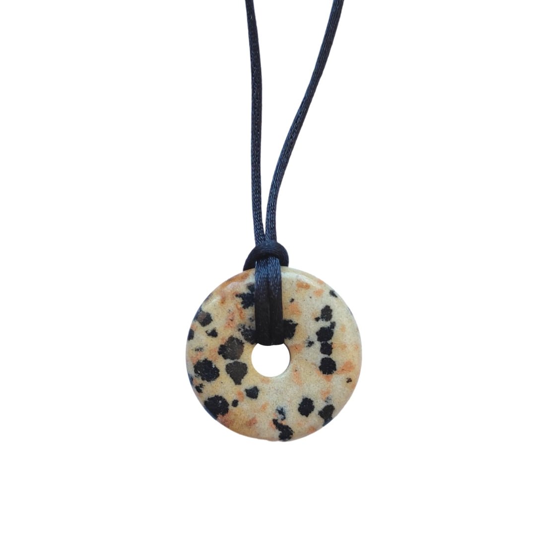 Colgante Donut de Jaspe Dálmata