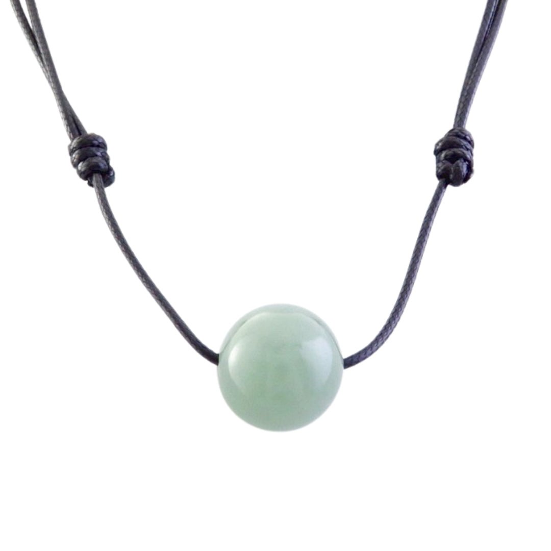 Colgante Esfera de Cuarzo Verde