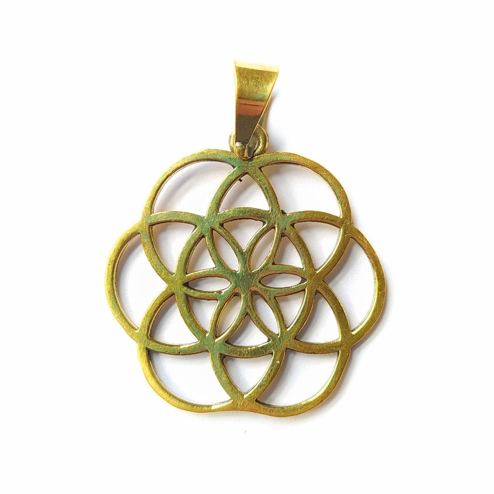 Colgante Flor de la Vida en Bronce