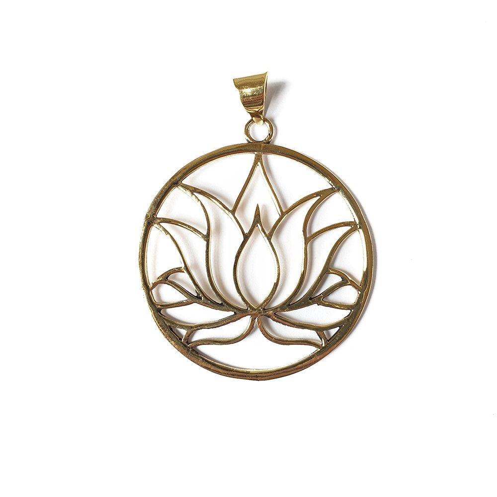 Colgante Flor de Loto de Bronce