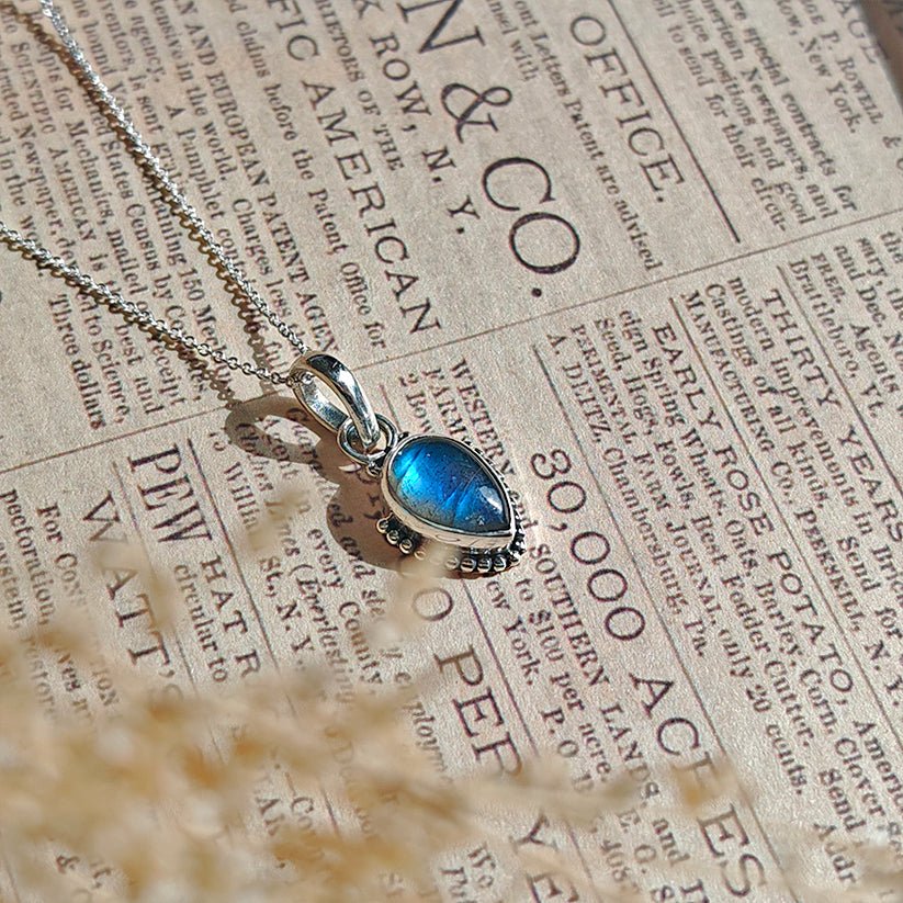 Colgante 'Ishtar' Labradorita y Plata de Ley 925