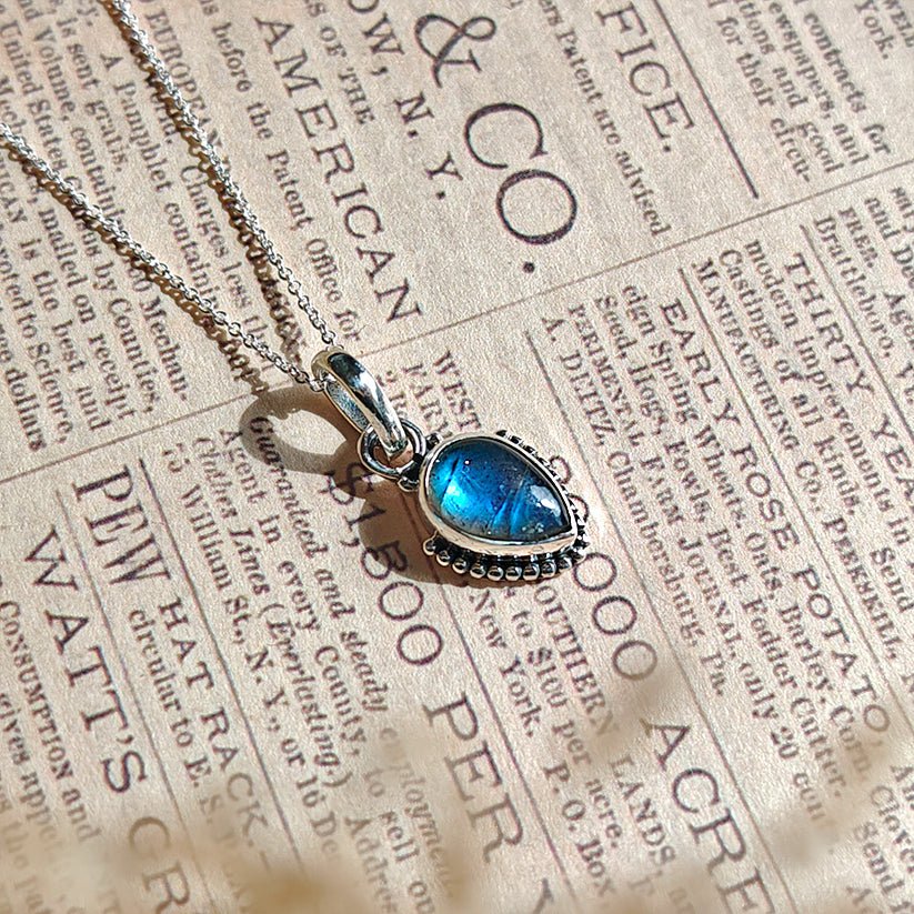 Colgante 'Ishtar' Labradorita y Plata de Ley 925