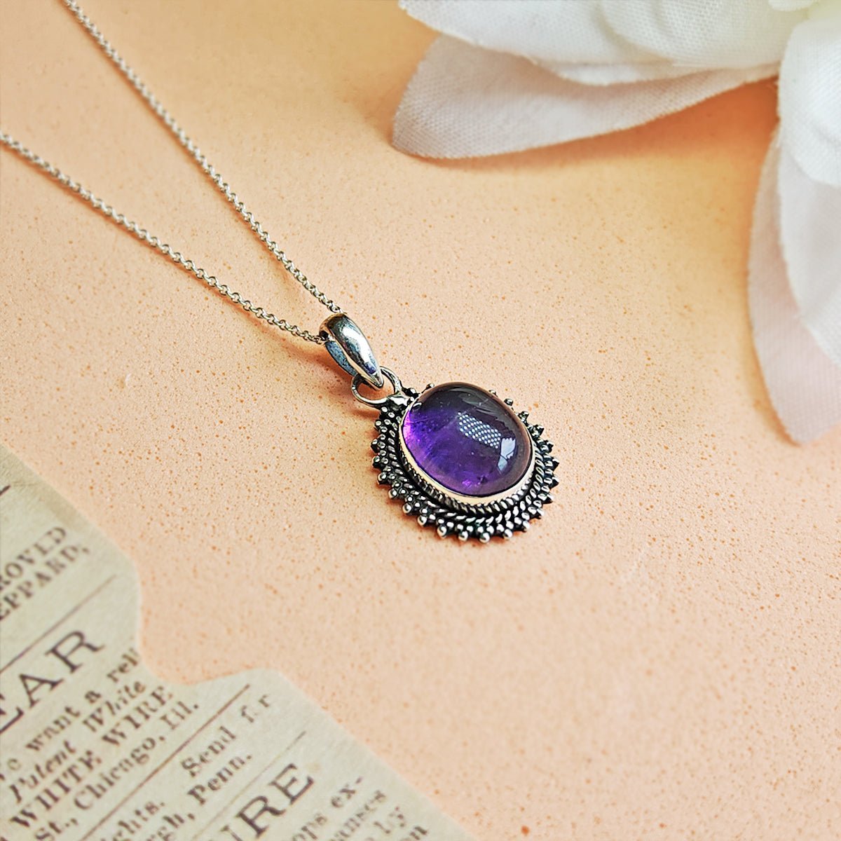 Colgante Jaipur Amatista y Plata de Ley 925