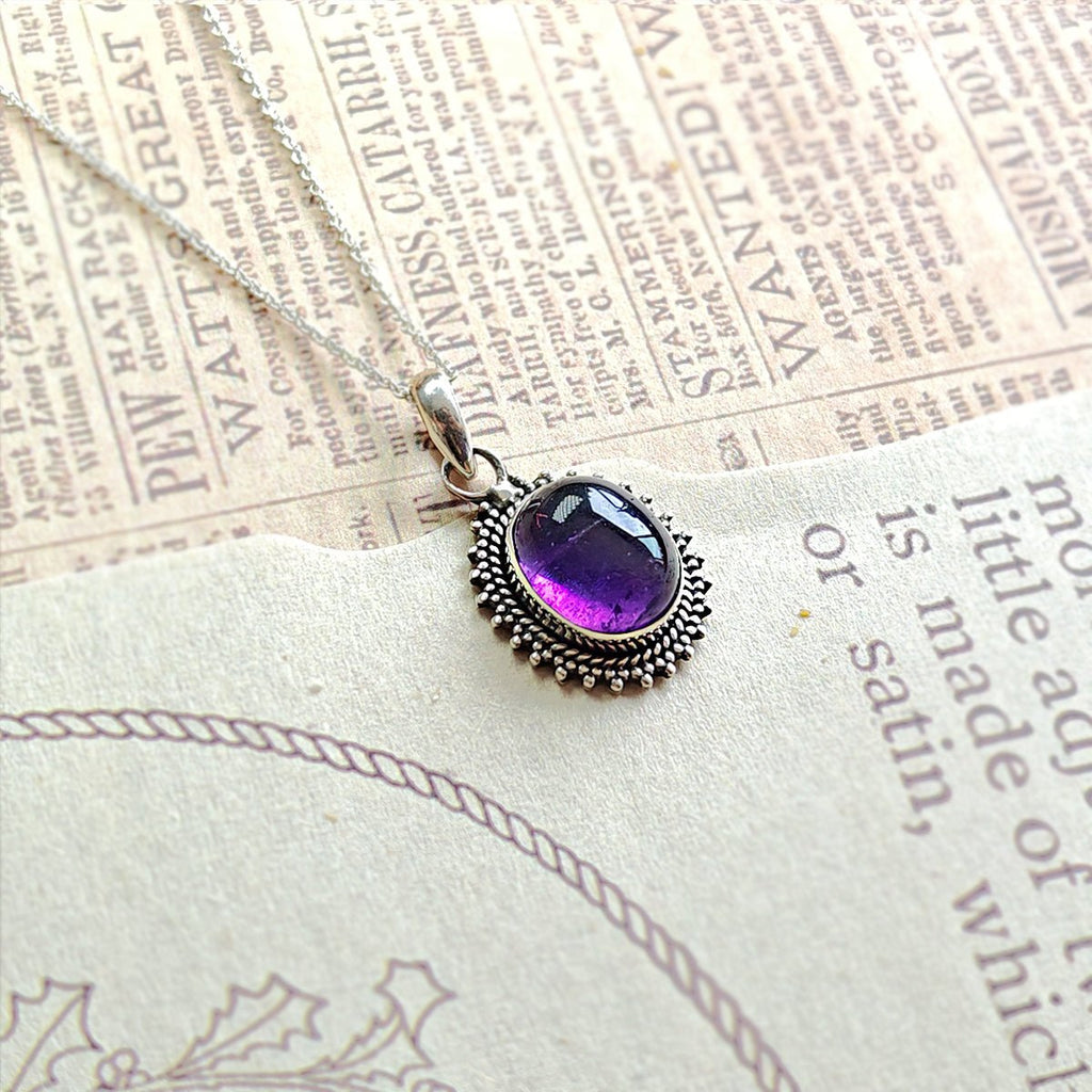 Colgante Jaipur Amatista y Plata de Ley 925