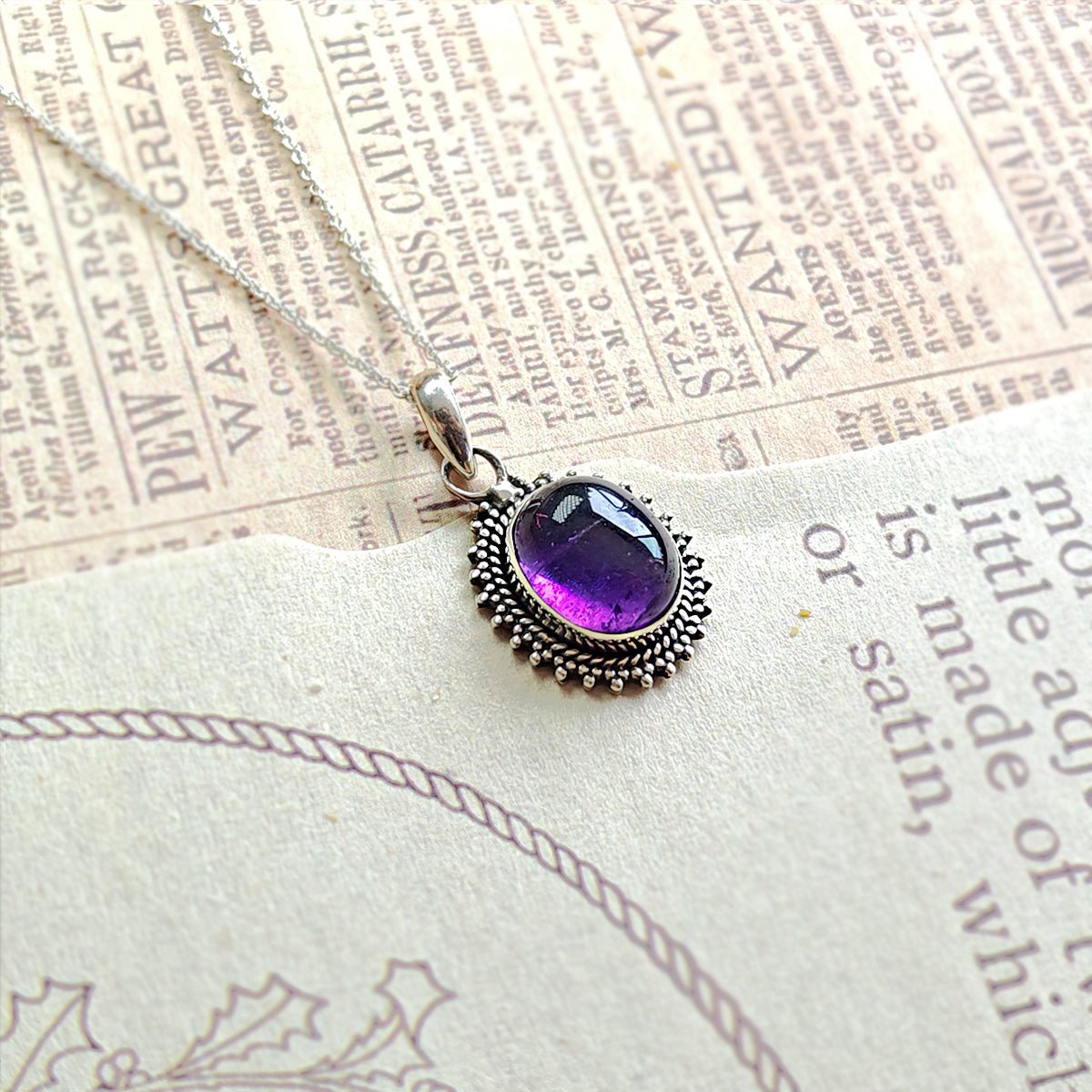 Colgante Jaipur Amatista y Plata de Ley 925