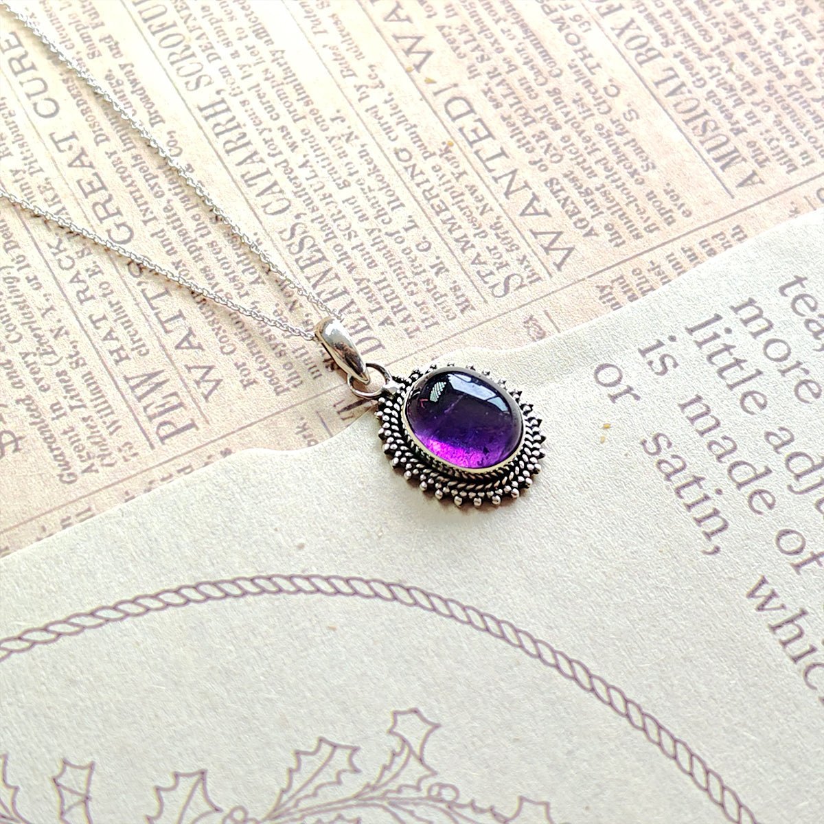 Colgante Jaipur Amatista y Plata de Ley 925