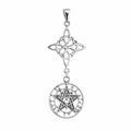 Colgante Nudo de Bruja & Tetragramaton S925