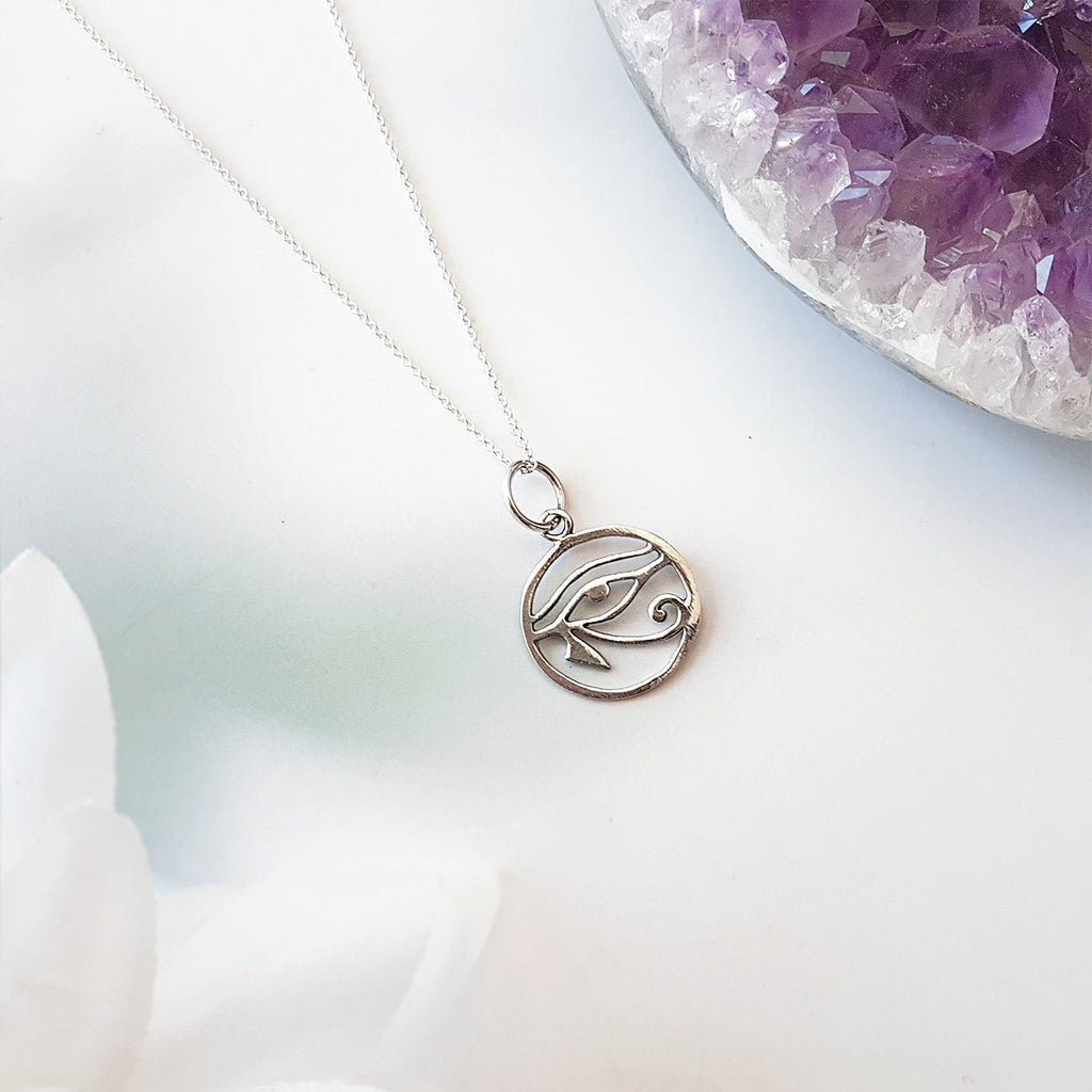 Colgante Ojo de Horus en Plata de Ley 925 - Amuleto Protector y de Salud
