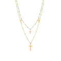 Collar acabado en oro amarillo 18k