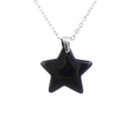Collar Estrella de Ónix - Acero Inox.