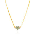 Collar Stella Labradorita - Baño de Oro 18K