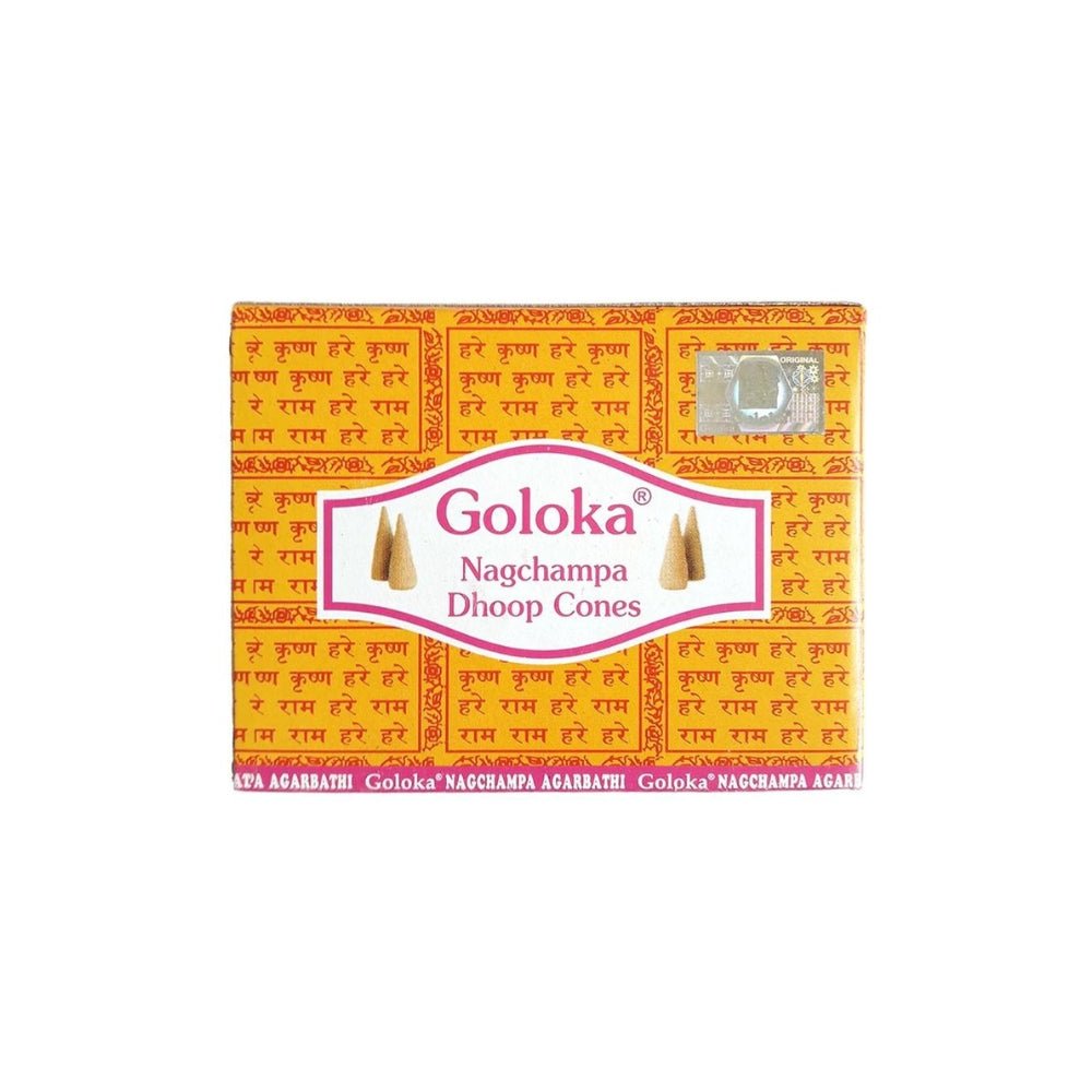 Conos de incienso Goloka Nag Champa 10 unidades