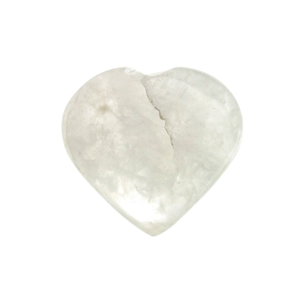 Corazón de Cuarzo Blanco