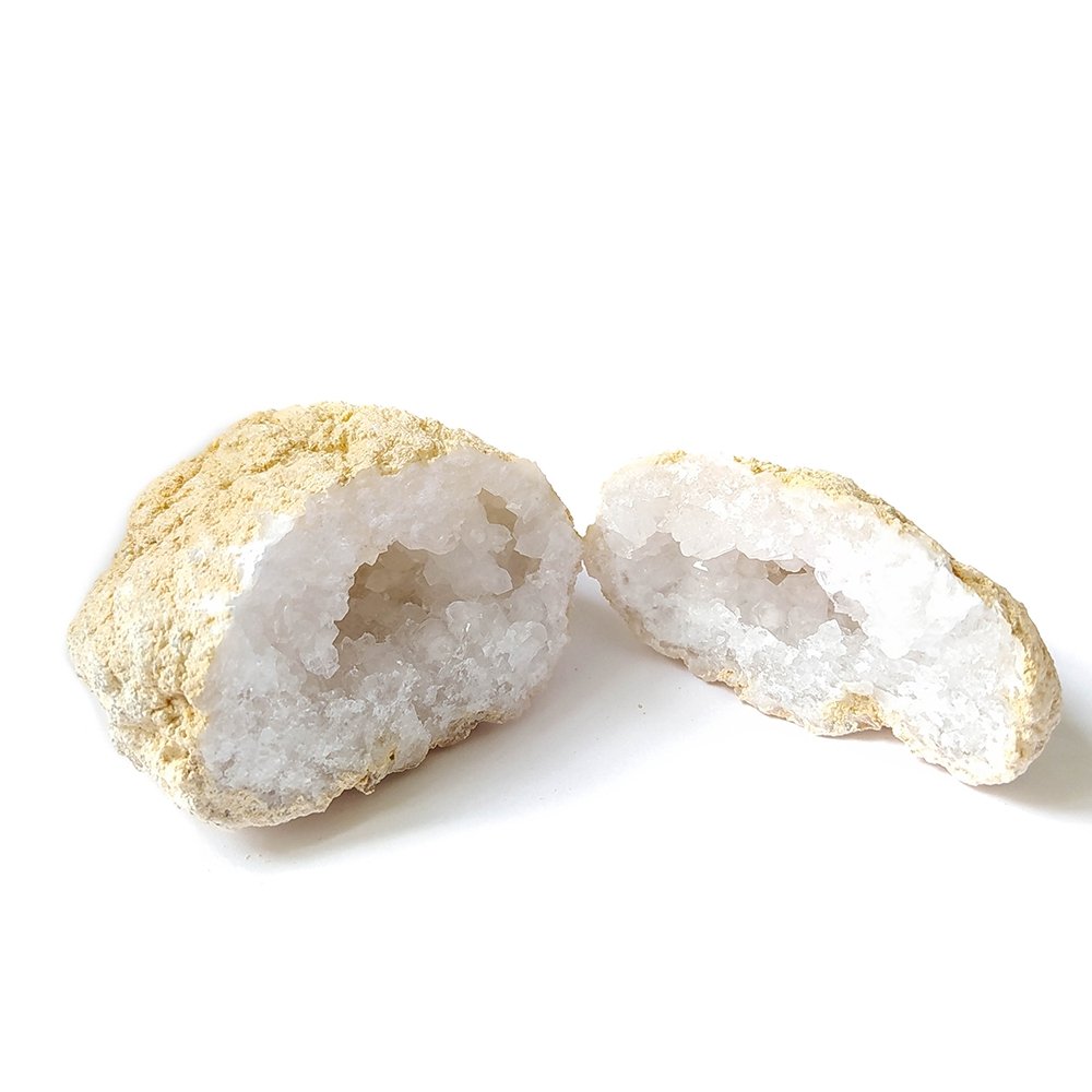 Geoda de Cuarzo Blanco Completa