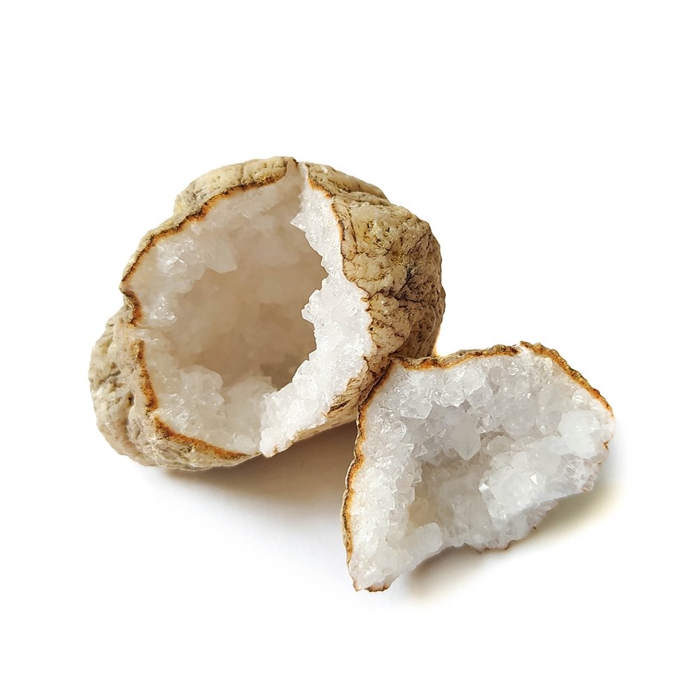Geoda de Cuarzo Blanco Completa