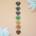 Kit 7 Chakras en forma de corazón