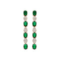 Pendientes acabado en oro 18k