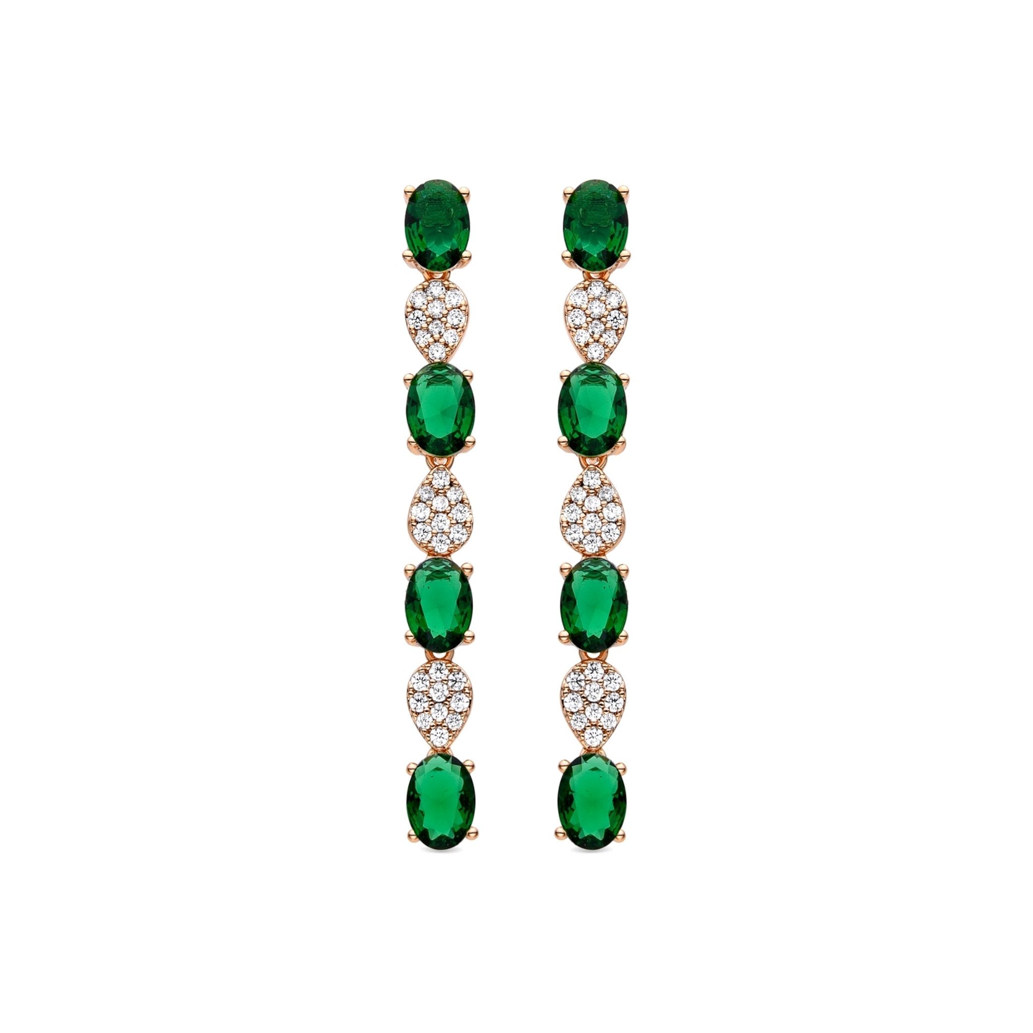 Pendientes acabado en oro 18k
