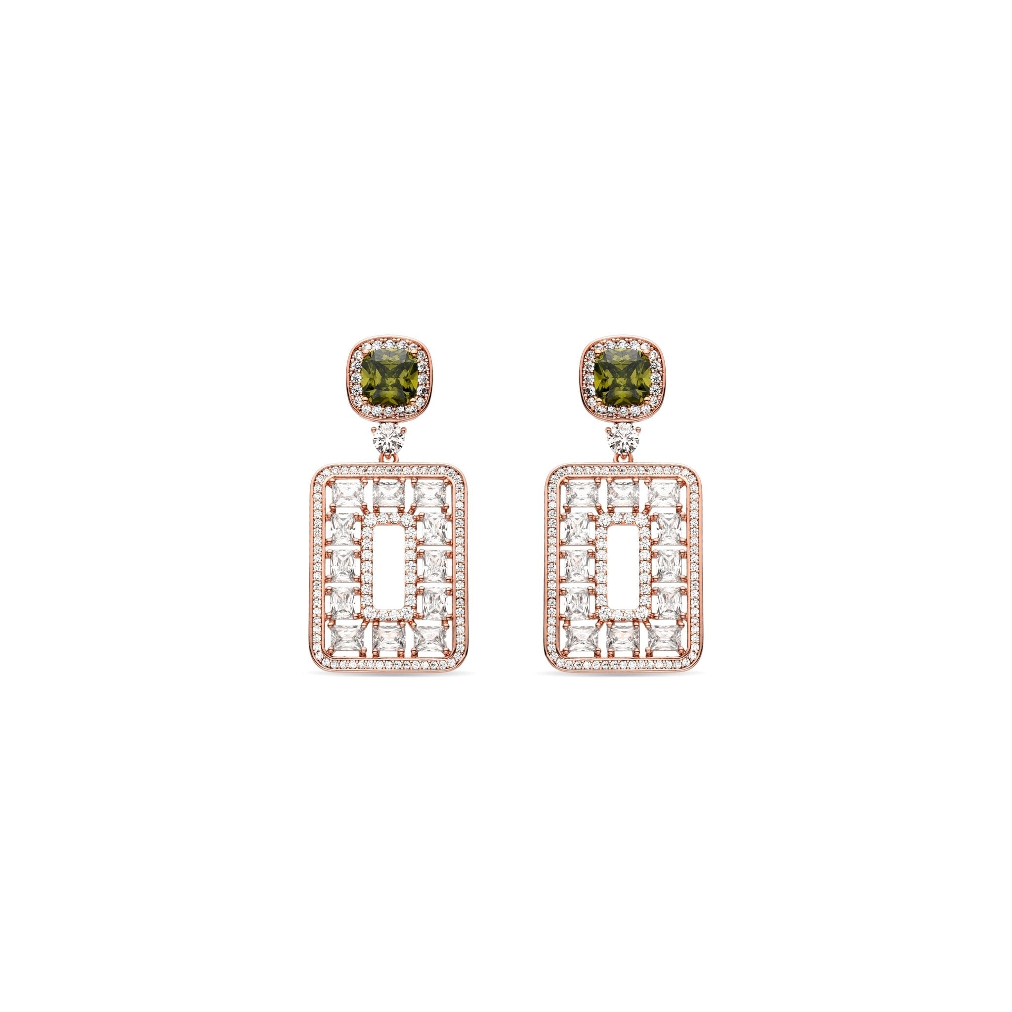 Pendientes acabado en oro 18k