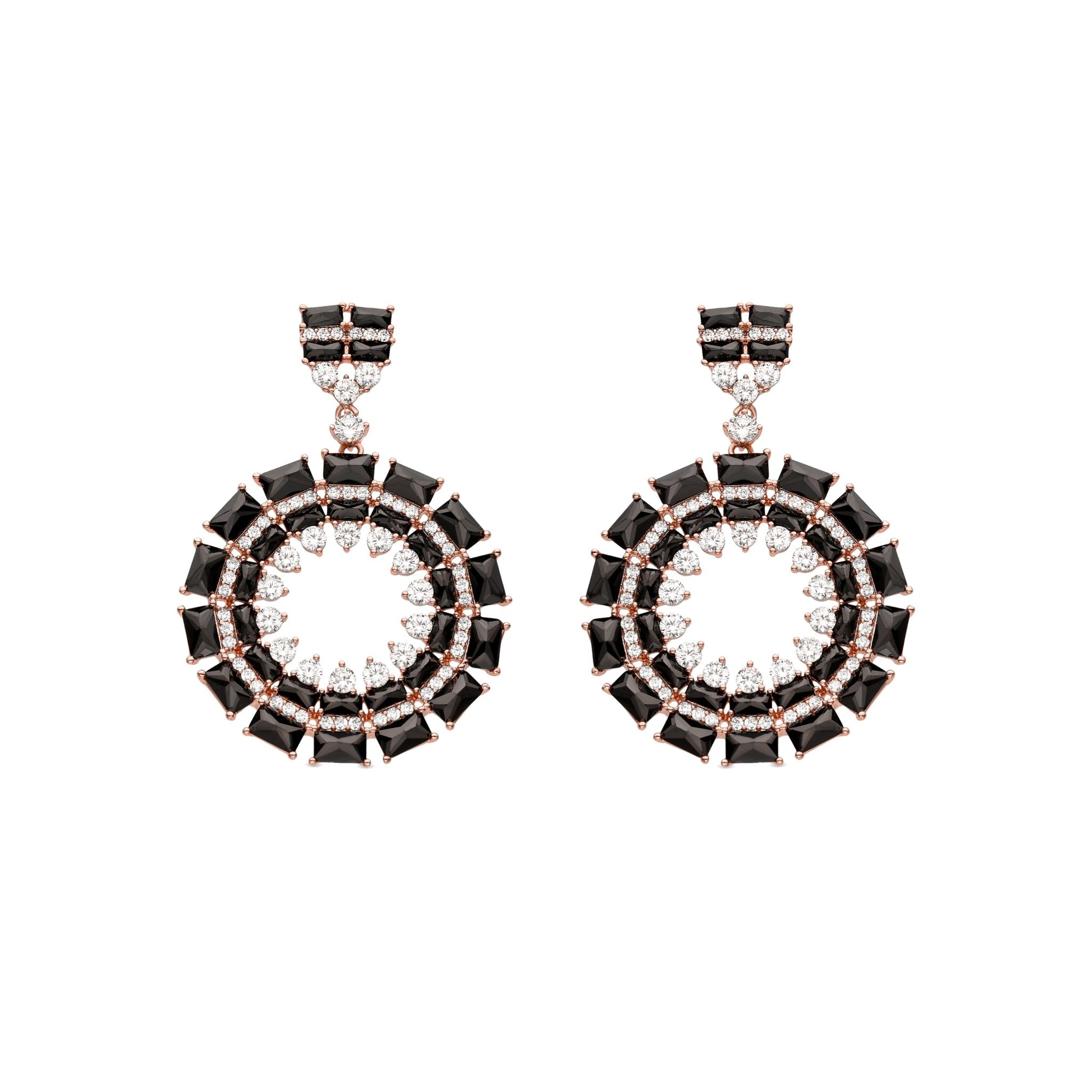 Pendientes acabado en oro 18k