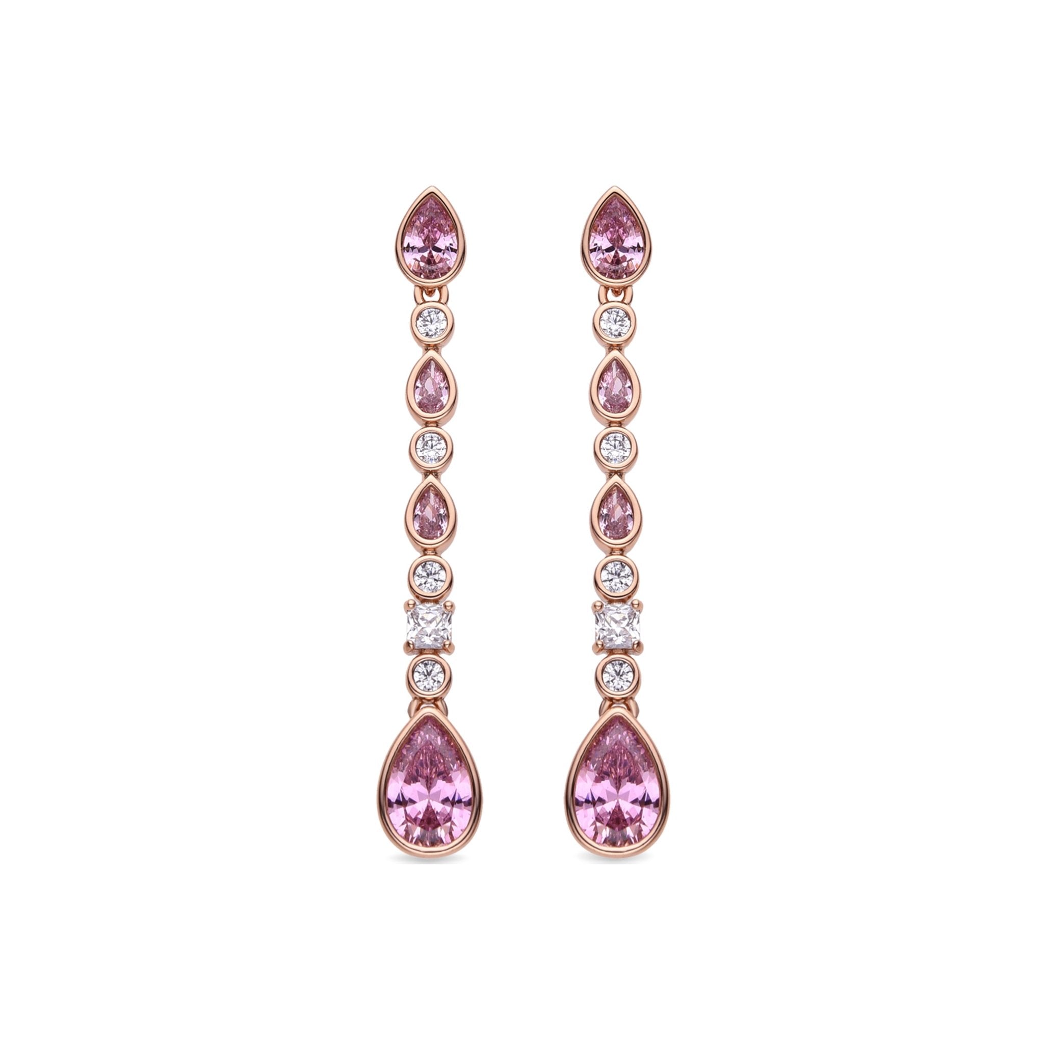 Pendientes acabado en oro 18k