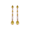 Pendientes acabado en oro 18k