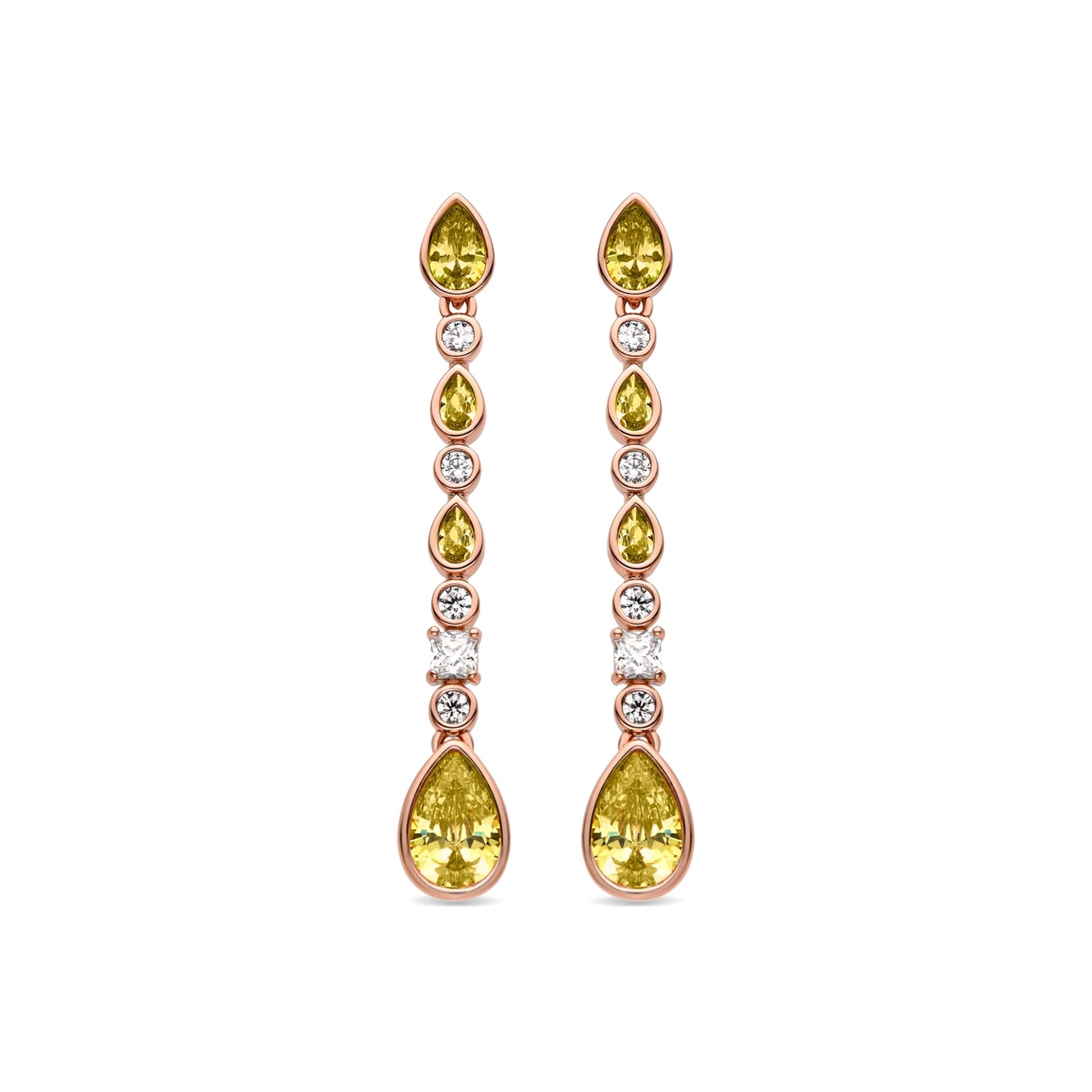 Pendientes acabado en oro 18k
