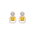 Pendientes acabado en oro 18k
