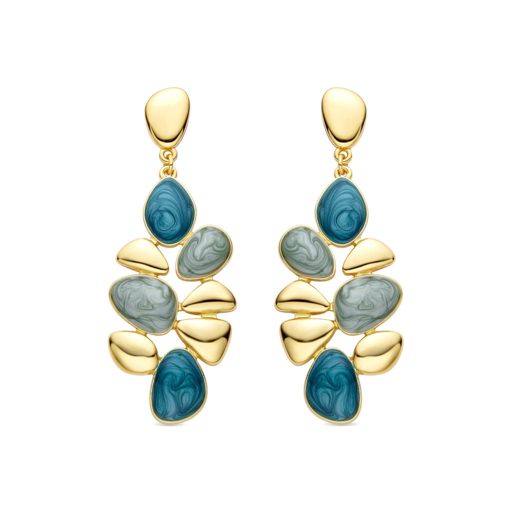 Pendientes acabado oro 18k