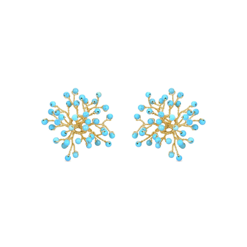 Pendientes acabado oro 18k