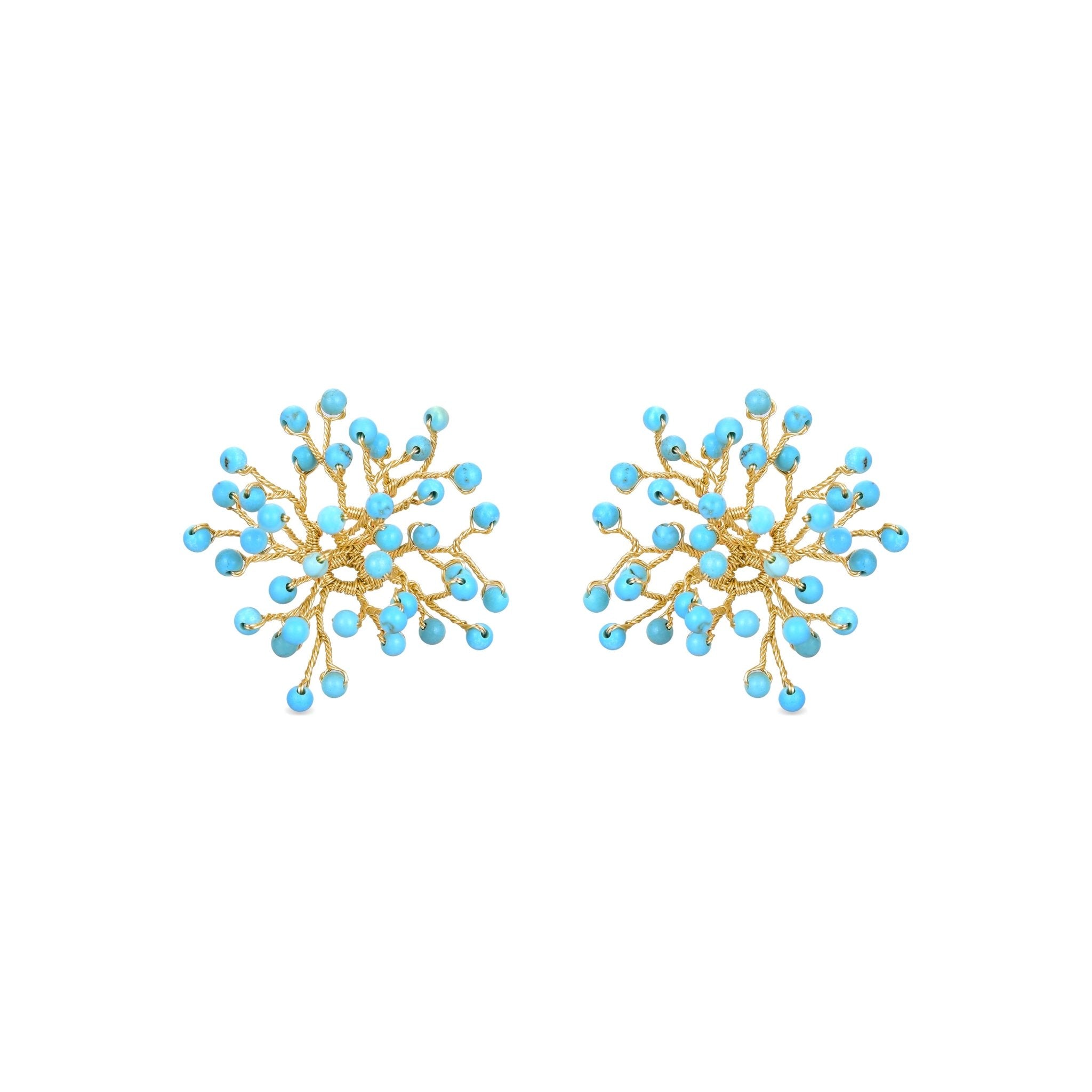 Pendientes acabado oro 18k