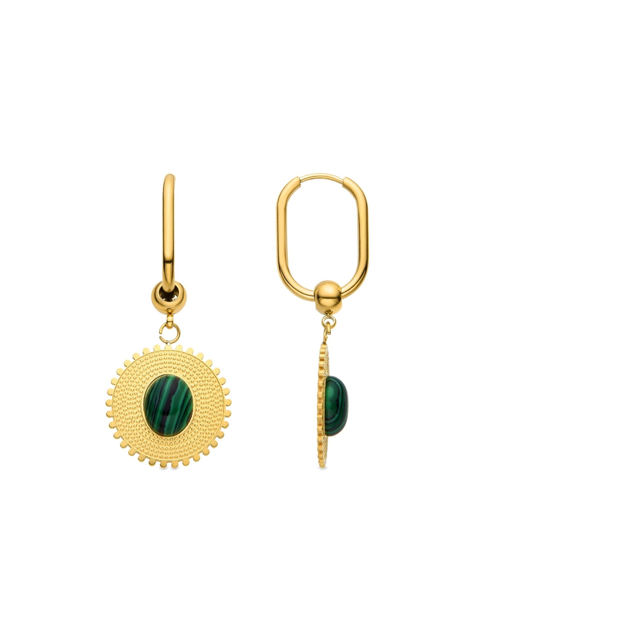 Pendientes acabado oro 18k