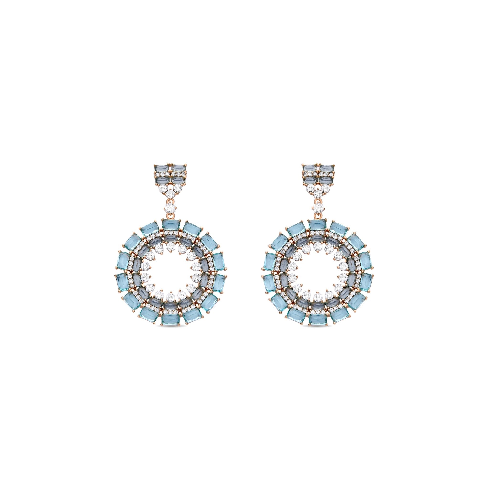 Pendientes acabado oro 18k