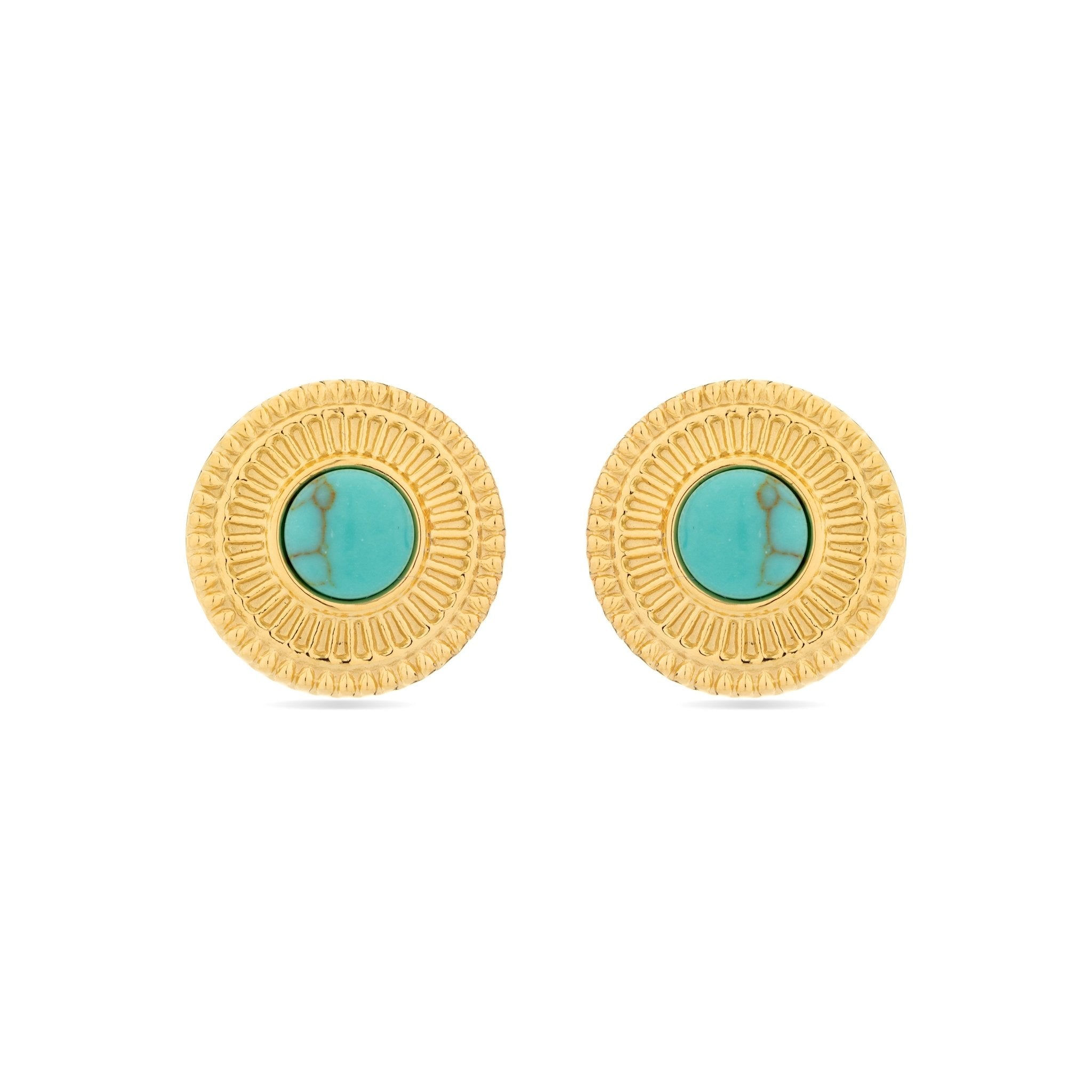Pendientes acabado oro 18k