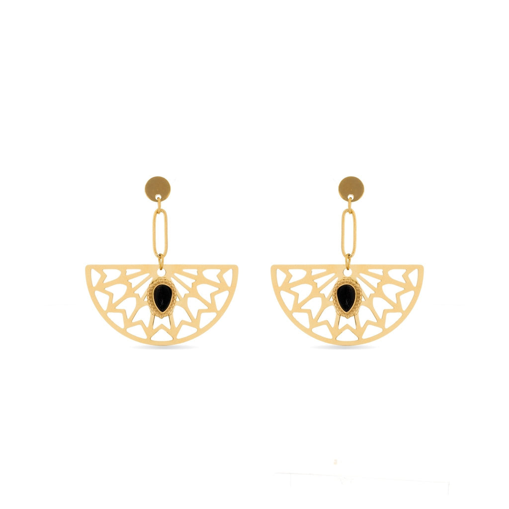 Pendientes acabado oro 18k