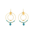 Pendientes acabado oro 18k