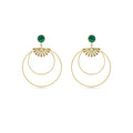 Pendientes acabado oro 18k