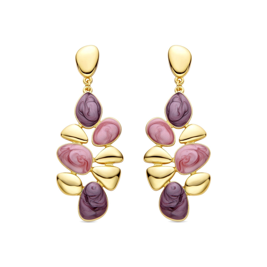 Pendientes acabado oro 18k
