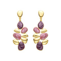Pendientes acabado oro 18k