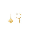 Pendientes acabado oro 18k