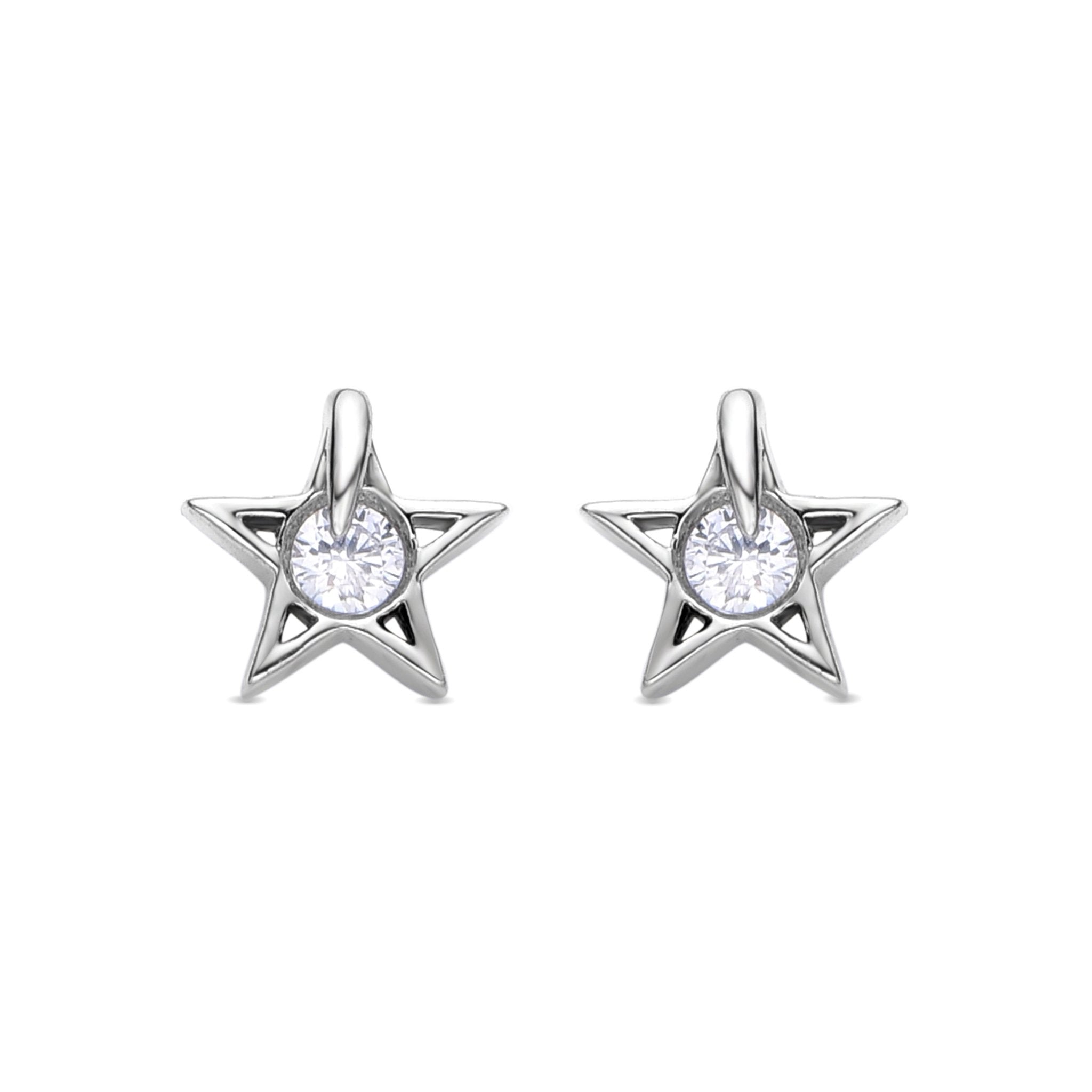 Pendientes acabado plata