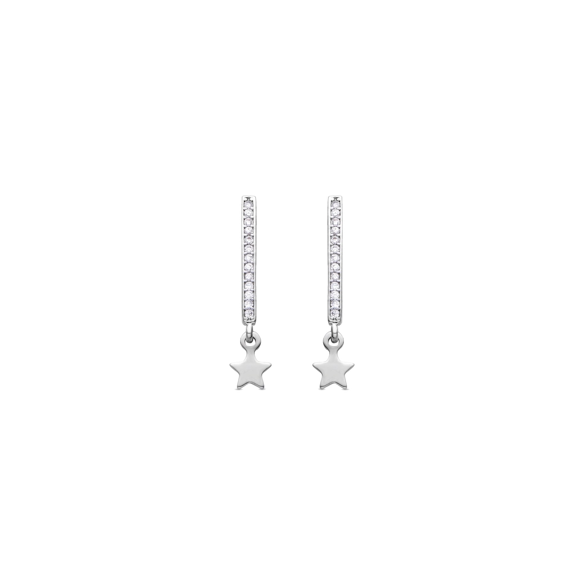 Pendientes acabado plata