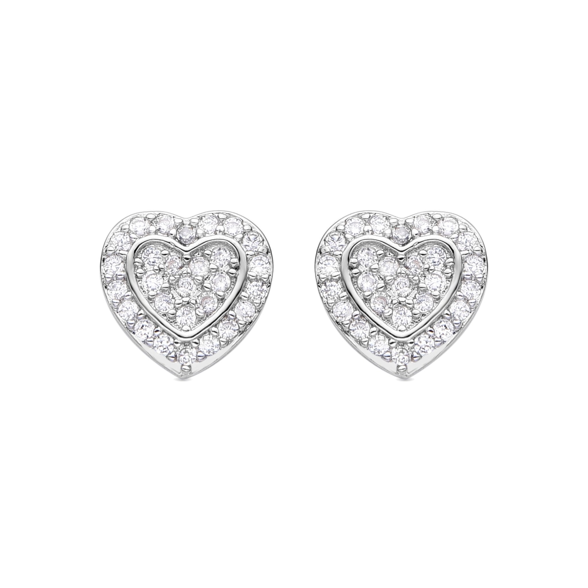 Pendientes acabado plata