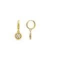 Pendientes acabados en oro 18k