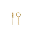 Pendientes acabados en oro 18k