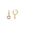 Pendientes acabados en oro 18k
