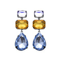 Pendientes acabados en oro amarillo 18k